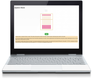 screenshot of javascript abacus